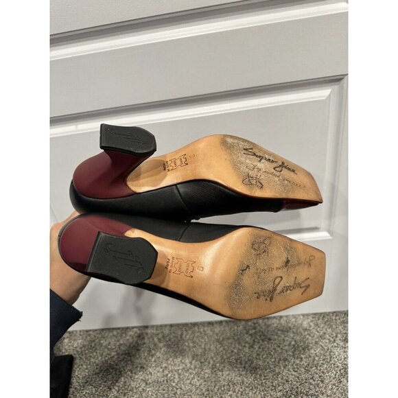 john fluevog super fine dutchess square  toe lace up boot Size 9 EUC - Picture 6 of 7